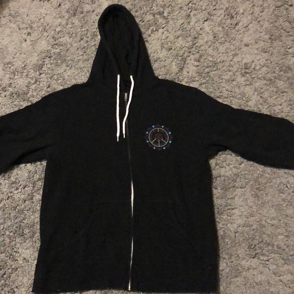 Obey black make love not war Hoodie
